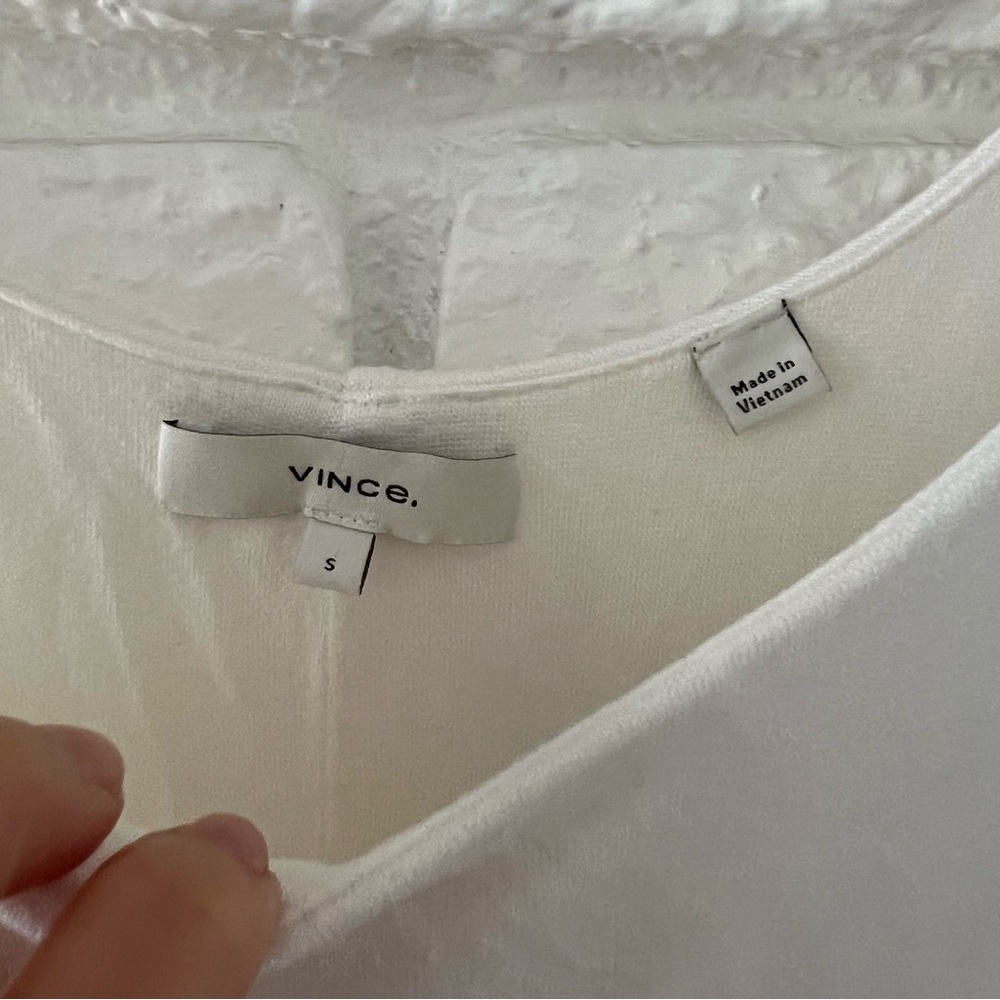 Vince White Midi Dress Size Small - Picture 4 of 5
